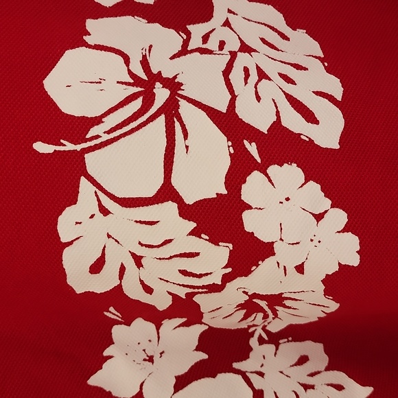 NWT POLO RALPH LAUREN RED BUTTON SHIRT XXL HIBISCUS HAWAII CRUISE HAWAIIAN - Picture 7 of 11